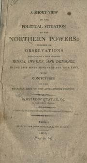 Tapa de A short view of the political situation of the northern powers