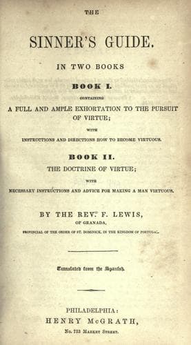Tapa de The sinner's guide, in two books