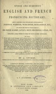 Tapa de Spiers and Surenne's English and French pronouncing dictionary