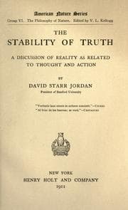 Tapa de The stability of truth