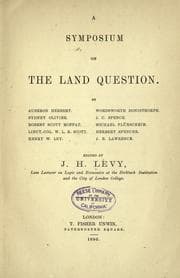 Tapa de A symposium on the land question