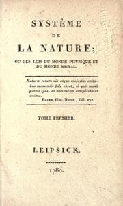 Tapa de Systéme de la nature