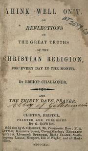 Tapa de Think well on't, or, Reflections on the great thruths of the Christian religion
