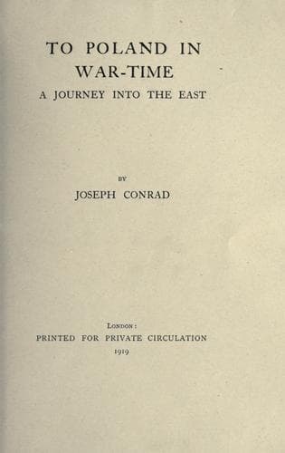 Tapa de To Poland in war-time