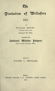 Tapa de The visitation of Wiltshire 1565