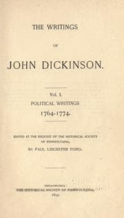 Tapa de The writings of John Dickinson