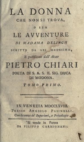Tapa de La donna che non si trova