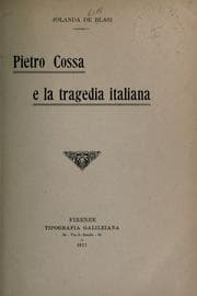 Tapa de Pietro Cossa e la tragedia italiana