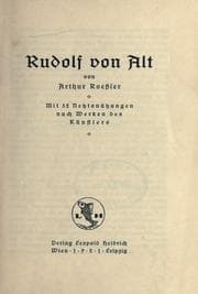 Tapa de Rudolph von Alt