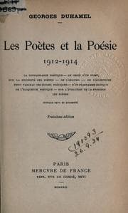 Tapa de Les poètes et la poésie, 1912-1914