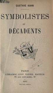 Tapa de Symbolistes et décadents