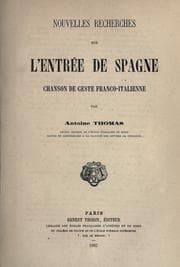 Tapa de Nouvelles recherches sur l'Entrée de Spagne