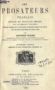 Tapa de Les prosateurs français
