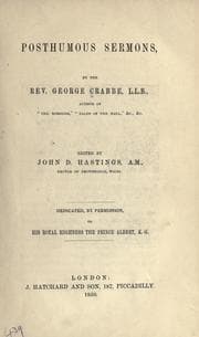 Tapa de Posthumous sermons