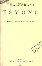 Tapa de Esmond