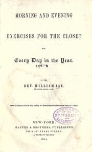 Tapa de Morning and evening exercises for the closet for every day in the year