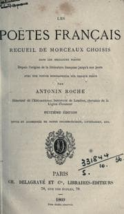Tapa de Les poëtes français