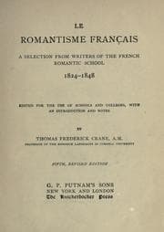 Tapa de Le romantisme français