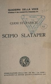 Tapa de Scipio Slataper