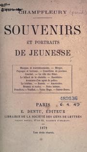 Tapa de Souvenirs et portraits de jeunesse