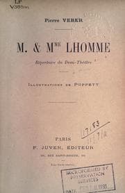 Tapa de M. & Mme. Lhomme