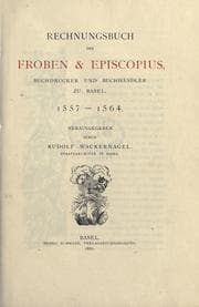 Tapa de Rechnungsbuch der Froben & Episcopius, Buchdrucker und Buchhändler zu Basel, 1557-1564