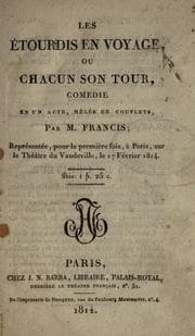 Tapa de Les étourdis en voyage
