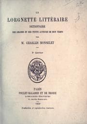 Tapa de La lorgnette littéraire