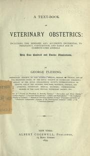 Tapa de A text-book of veterinary obstetrics