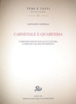 Tapa de Carnevale e Quaresima