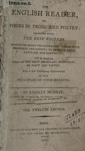 Tapa de The English reader