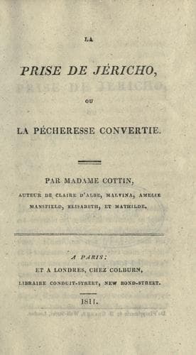 Tapa de La prise de Jéricho