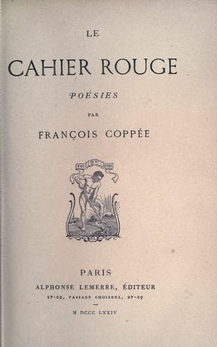 Tapa de Le cahier rouge