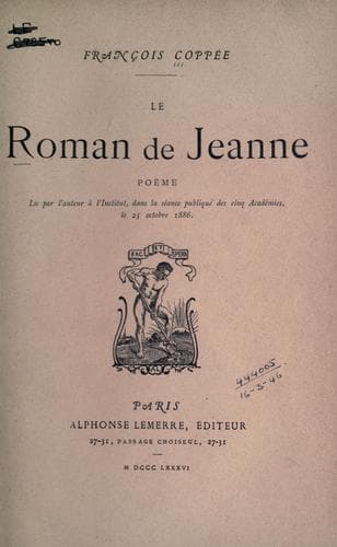 Tapa de Le roman de Jeanne