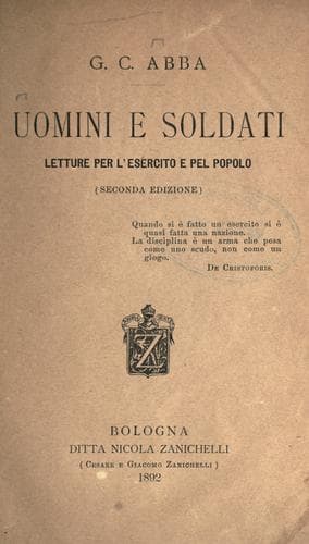 Tapa de Uomini e soldati