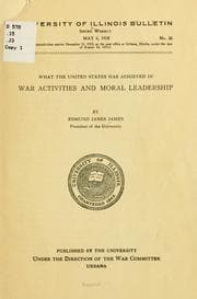 Tapa de What the United States has achieved in war activities and moral leadership