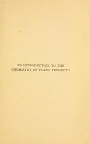 Tapa de Introduction to the chemistry of plant products