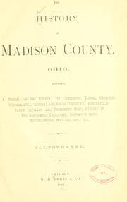 Tapa de The history of Madison County, Ohio