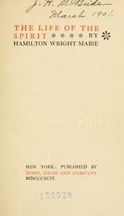 Tapa de The life of the spirit
