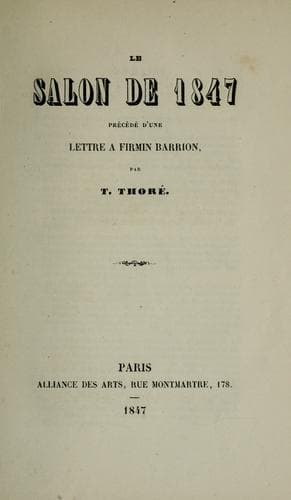 Tapa de Le Salon de 1847