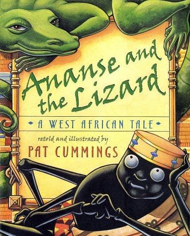 Tapa de Ananse and the lizard