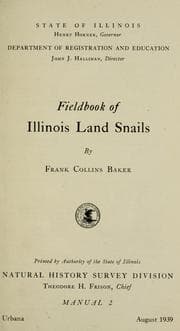 Tapa de Fieldbook of Illinois land snails