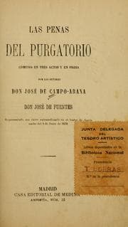 Tapa de Las penas del purgatorio