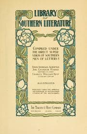Tapa de Library of Southern literature