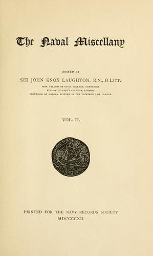 Tapa de The Naval miscellany