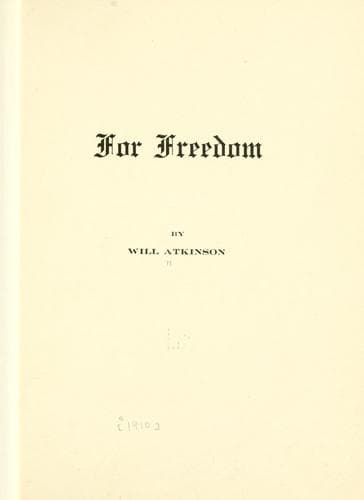 Tapa de For freedom