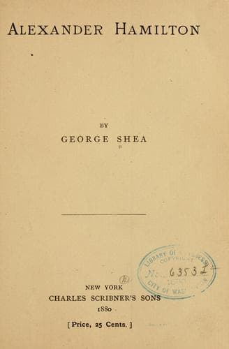 Tapa de Alexander Hamilton