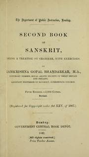 Tapa de Second book of Sanskrit