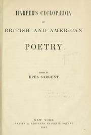 Tapa de Harper's cyclopædia of British and American poetry