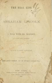 Tapa de The real life of Abraham Lincoln